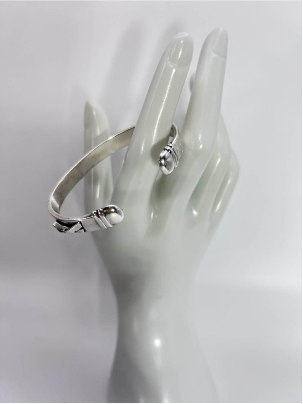Until There's A Cure Sterling Silver Italy Hinged Cuff Bracelet HIV AIDS Charity - Picture 2 of 10